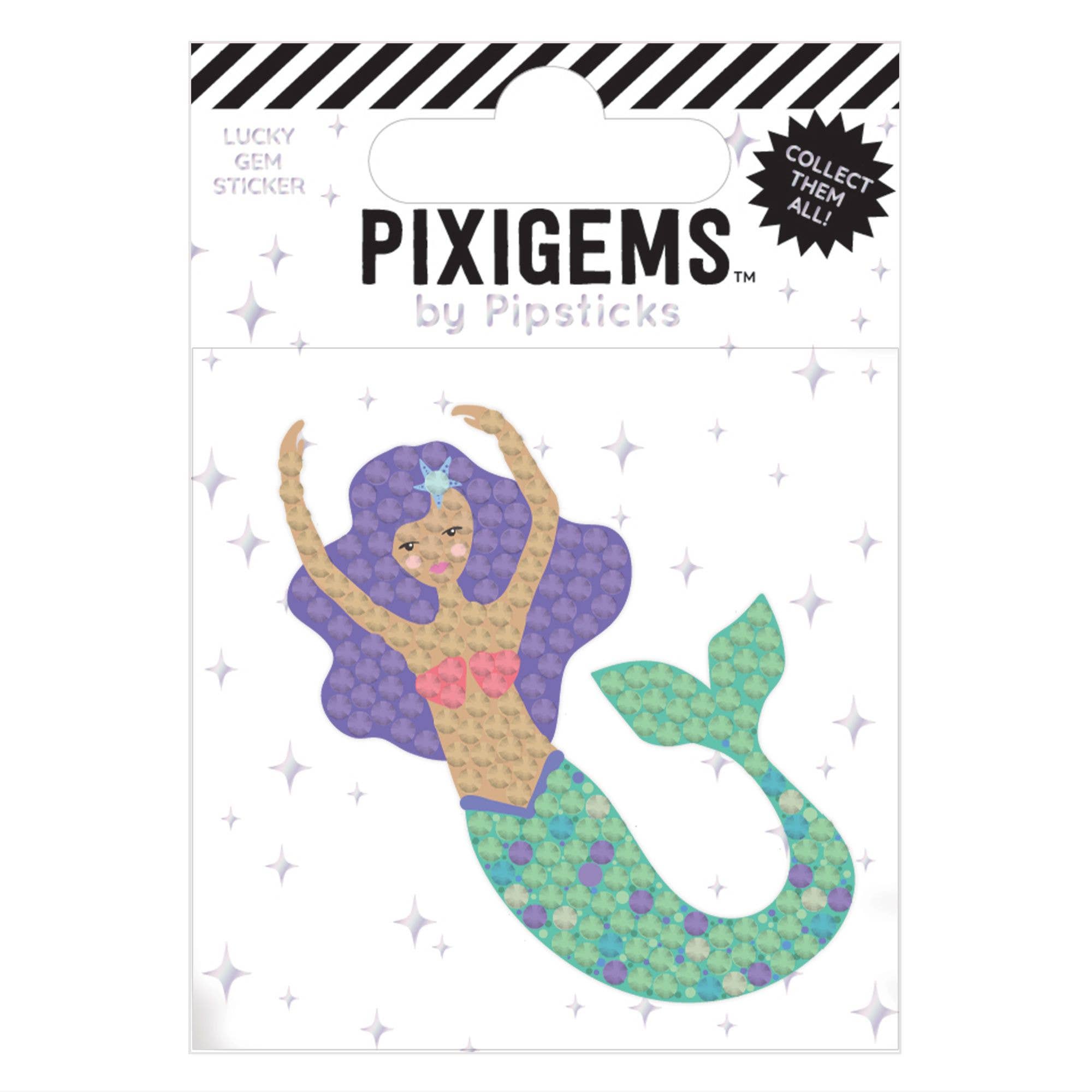 Pipsticks Momo Mermaid Pixigem Sticker - Toy Polloi