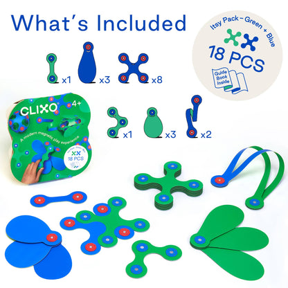 Clixo Itsy Pack Green Blue