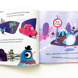 Cover image of "Much Too Busy" book by John Bond, published by Simon & Schuster, featuring colorful illustrations on the front.