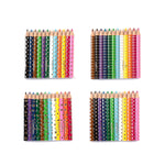 Small colored pencil set by eeBoo for arts and crafts, featuring vibrant pencils arranged neatly on a white background.