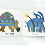 Babylink Animal Opposites board book by Simon & Schuster showing colorful animal illustrations for young children