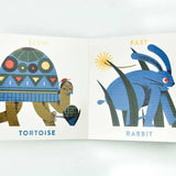 Babylink Animal Opposites board book by Simon & Schuster showing colorful animal illustrations for young children