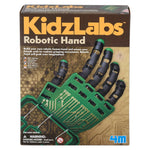 KidzLabs Robotic Hand Kit from The Toy Network, a STEAM educational toy with assembled robotic hand showing mechanical fingers and components.