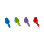 Colorful Itty Bitty Bird Whistles toy set from Jack Rabbit Creations featuring small, vibrant bird-shaped whistles for children.