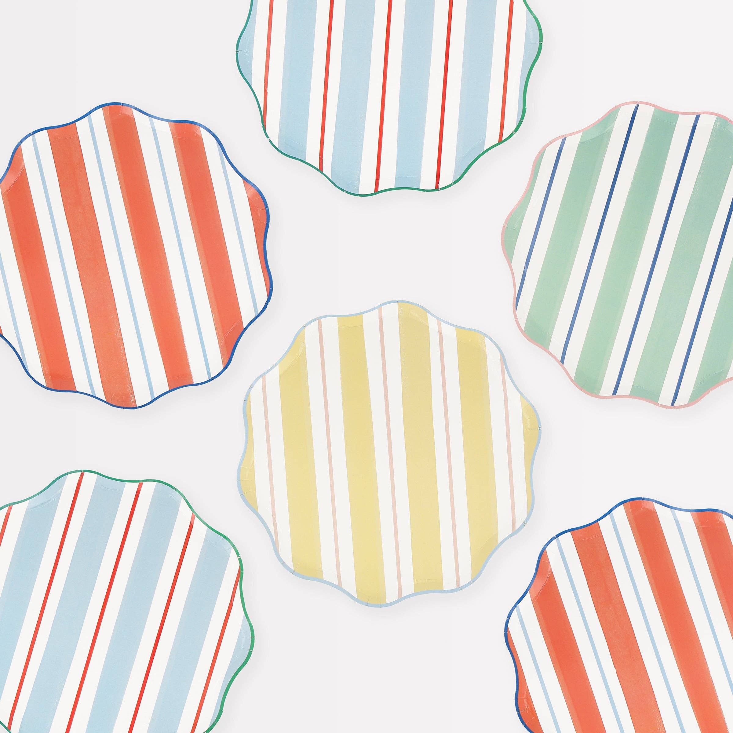 Preppy Stripe Side Plates - Toy Polloi
