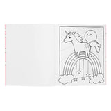OOLY Enchanting Unicorns color-in' book for arts and crafts featuring whimsical unicorn illustrations on a colorful cover