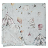 Circus Organic Muslin Swaddle Blanket