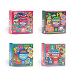 eeBoo Mini Memory Game with colorful cards featuring playful illustrations for children and family fun.