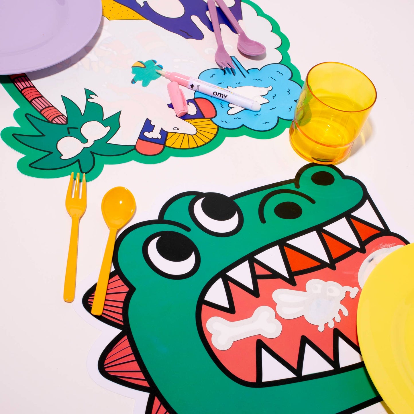 Magic Water Placemat - Dino