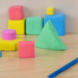 Mad Mattr Blue Quantum sensory toy pack showing vibrant blue, moldable clay with a textured, glossy surface for tactile play.