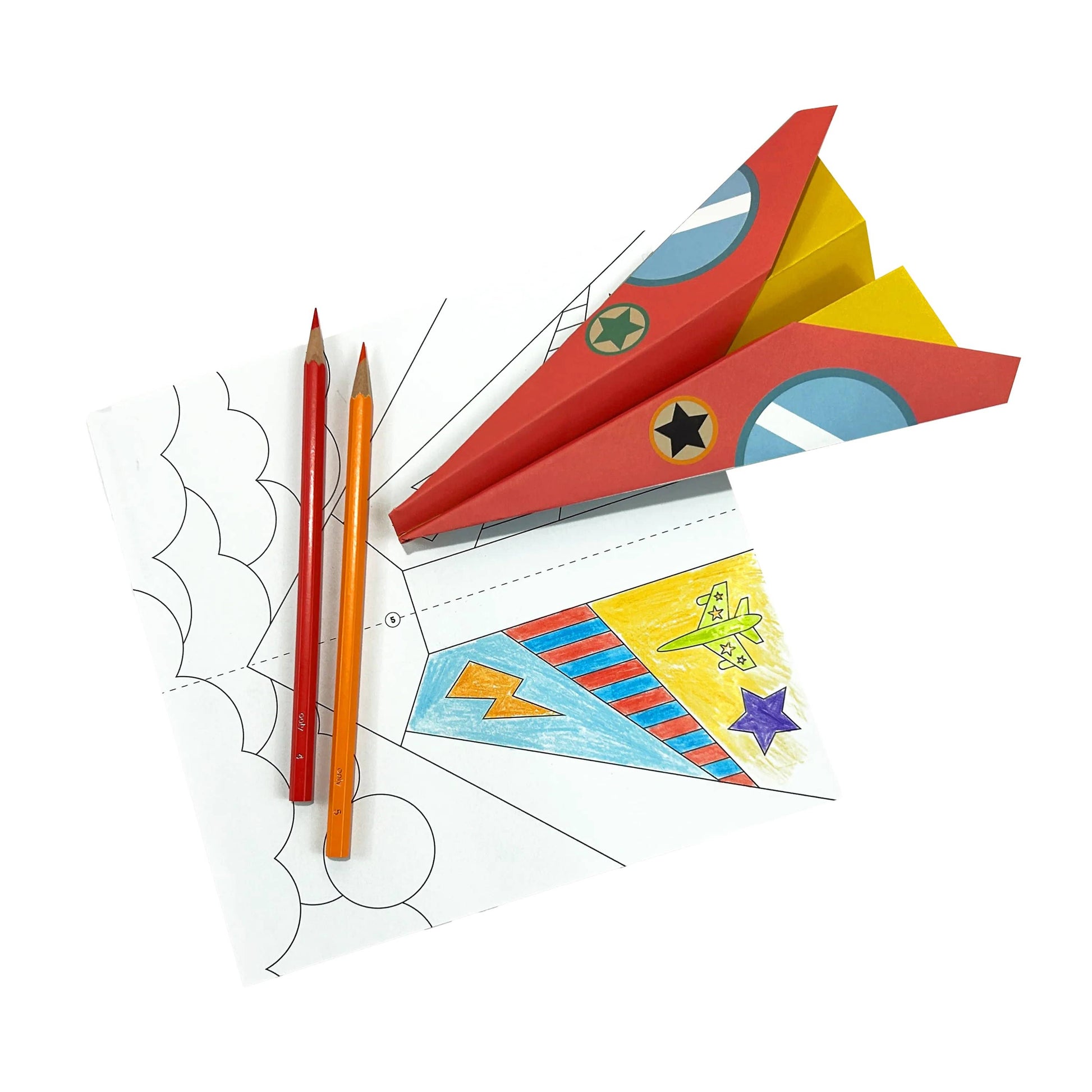 D.I.Y. Paper Air Planes Activity Kit - Set of 24 Designs - Toy Polloi