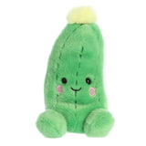 Soft cucumber-shaped plush toy from Palm Pals featuring a cute, detailed design perfect for cuddling and play.
