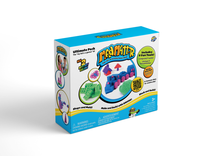 Colorful Mad Mattr Ultimate Pack sensory toys with moldable, squishy clay in various vibrant shades from Mad Mattr.