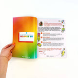 Draw-Along Rainbow Sticker Book by Pipsticks featuring colorful rainbow stickers and pages for creative drawing and decorating.