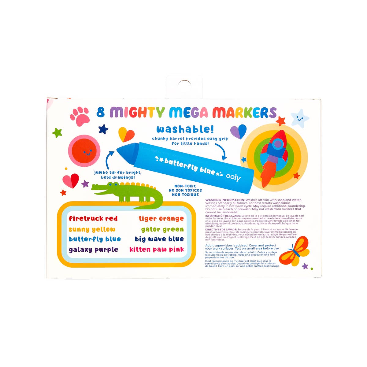 OOLY Mighty Mega Markers for arts and crafts, colorful set of large markers with vibrant ink for creative projects