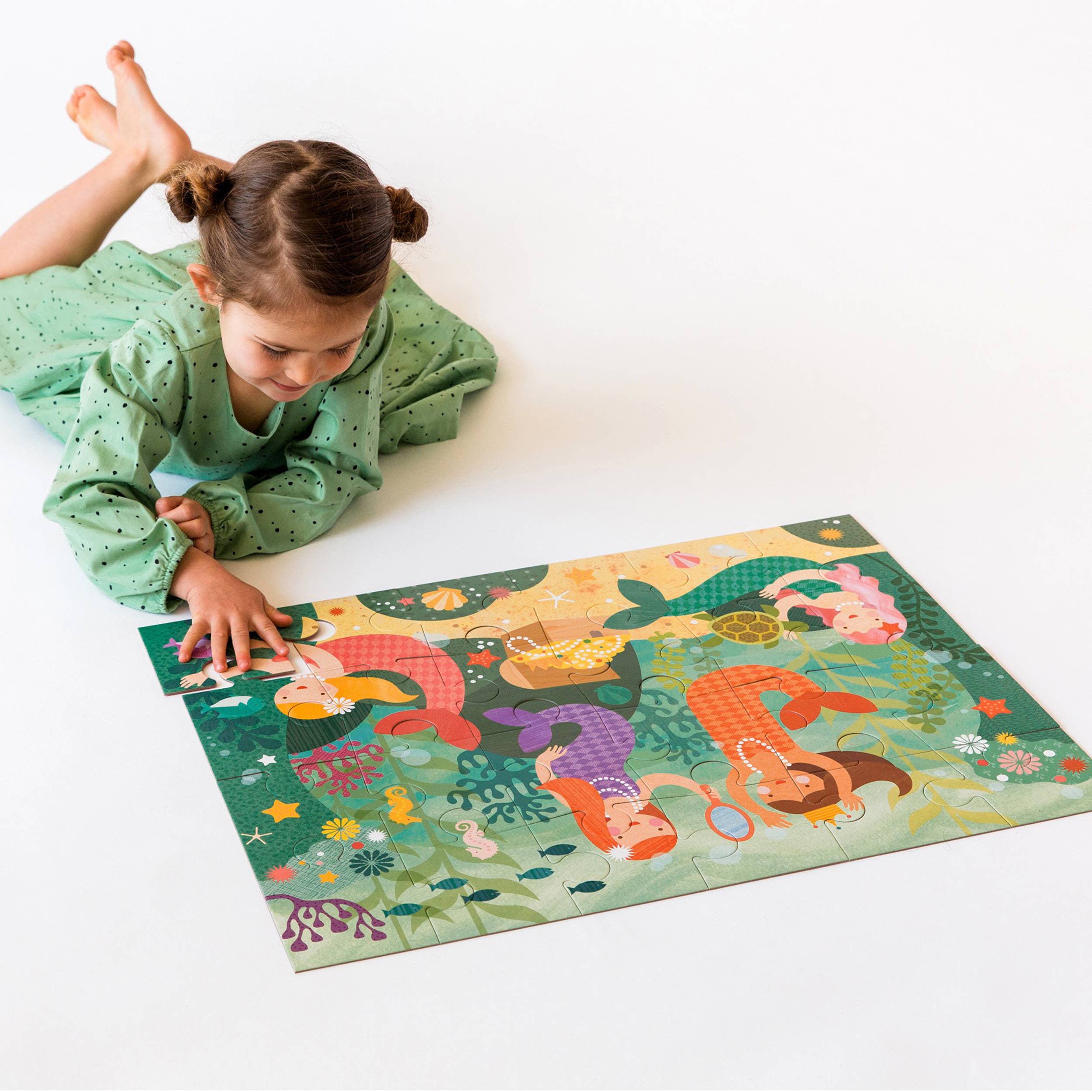 Mermaid Friends 24-Piece Floor Puzzle - Toy Polloi