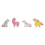 Janod Unicorn Rainbow House pretend play toy with colorful rainbow design and whimsical unicorn details for imaginative children