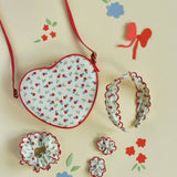 Floral Scallop Bow Clips