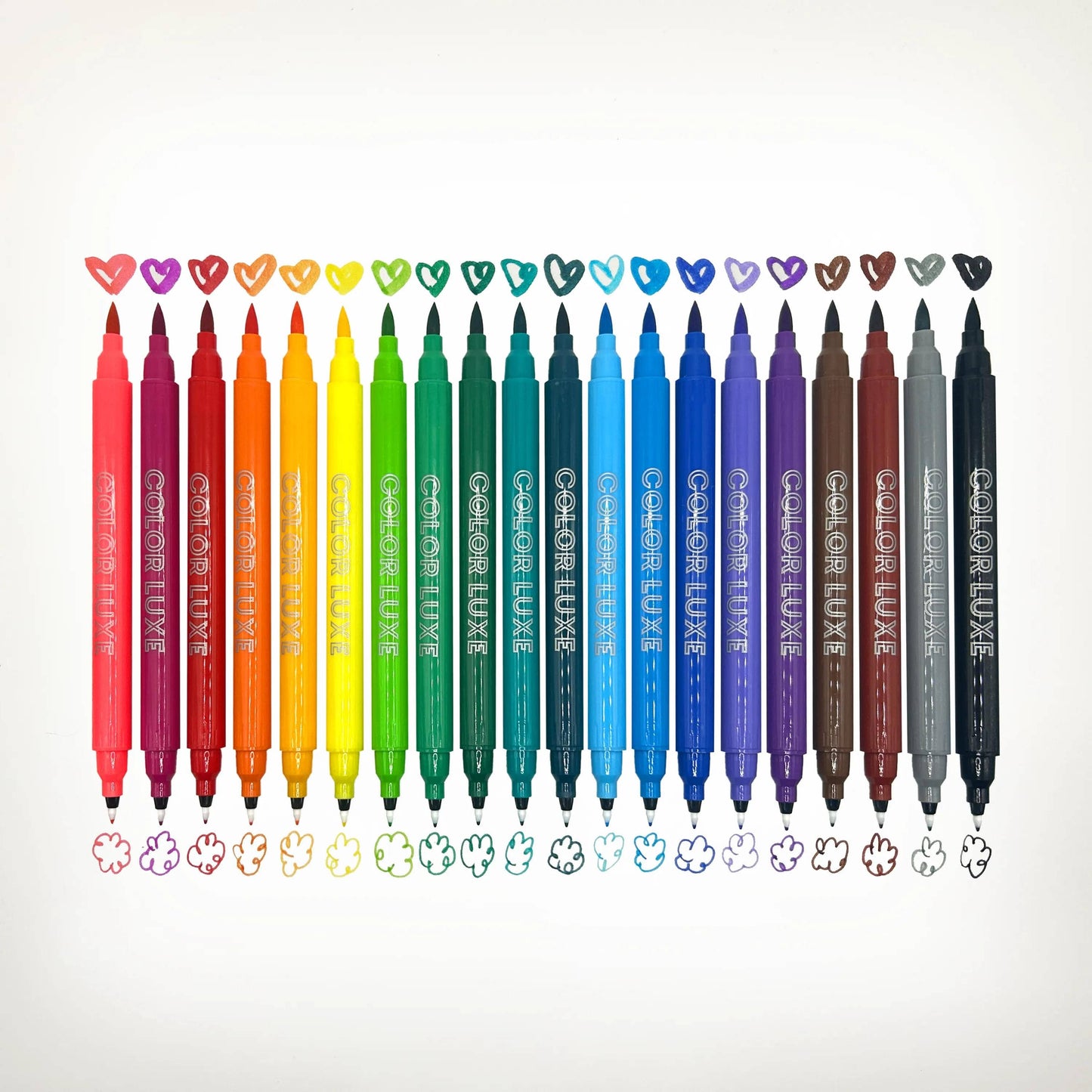 Color Luxe Double-Ended Markers (Set of 20) - Toy Polloi