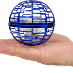 Colorful RC Aerosphere Flying Orb toy by HQ Kites & Designs, with a spherical shape and vibrant patterns for outdoor play.