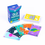 Old Mermaid Card Game from Professor Puzzle USA, Inc., featuring colorful illustrated mermaid cards for fun game play.