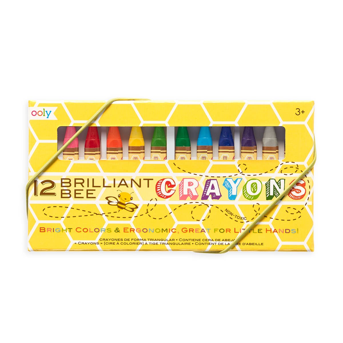 Brilliant Bee Crayons- Set of 12 - Toy Polloi