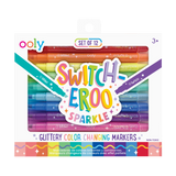 Ooly Switch-Eroo Glitter Color Changing Markers - Toy Polloi