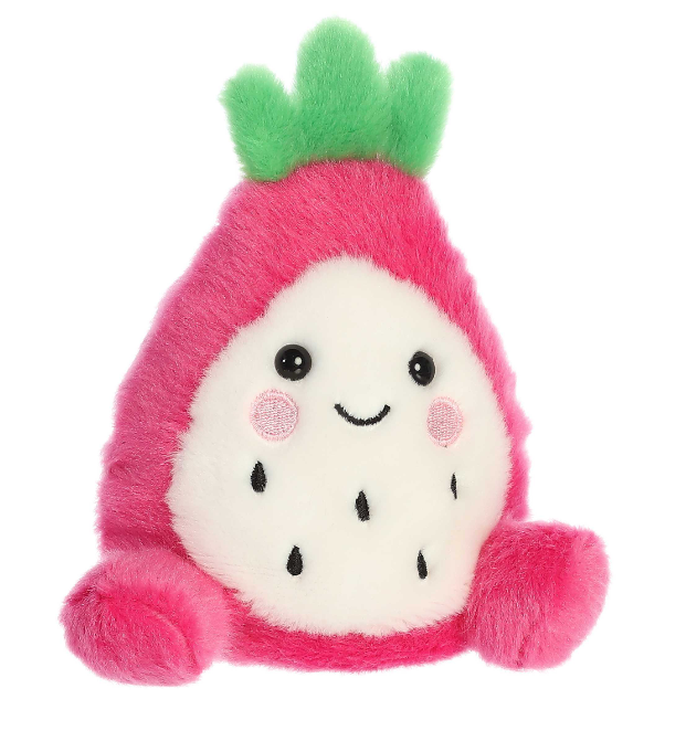 Pink Dragon Fruit Palm Pal plush toy from Palm Pals featuring a soft, colorful dragon fruit-inspired design and adorable plush texture.