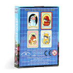 Old Maid card game by eeBoo featuring illustrated vintage-style playing cards with colorful, whimsical designs for fun family play.