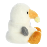 Soft Palm Pals plush toy featuring a seagull with fry palm palm design, perfect for cuddling and display.
