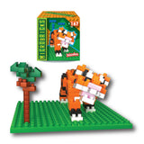 Microbricks - Tiger Mini Brick Construction Set - Toy Polloi