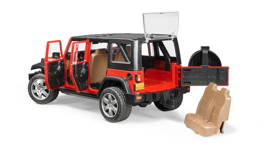 Jeep Wrangler Rubicon, Red - Toy Polloi