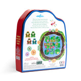 EeBoo Frog Hopkins board game featuring colorful frog illustrations and game components on a vibrant game board.