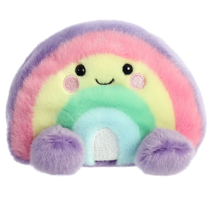 5" Plush Rainbow Palm Pals Stuffed Animal - Toy Polloi
