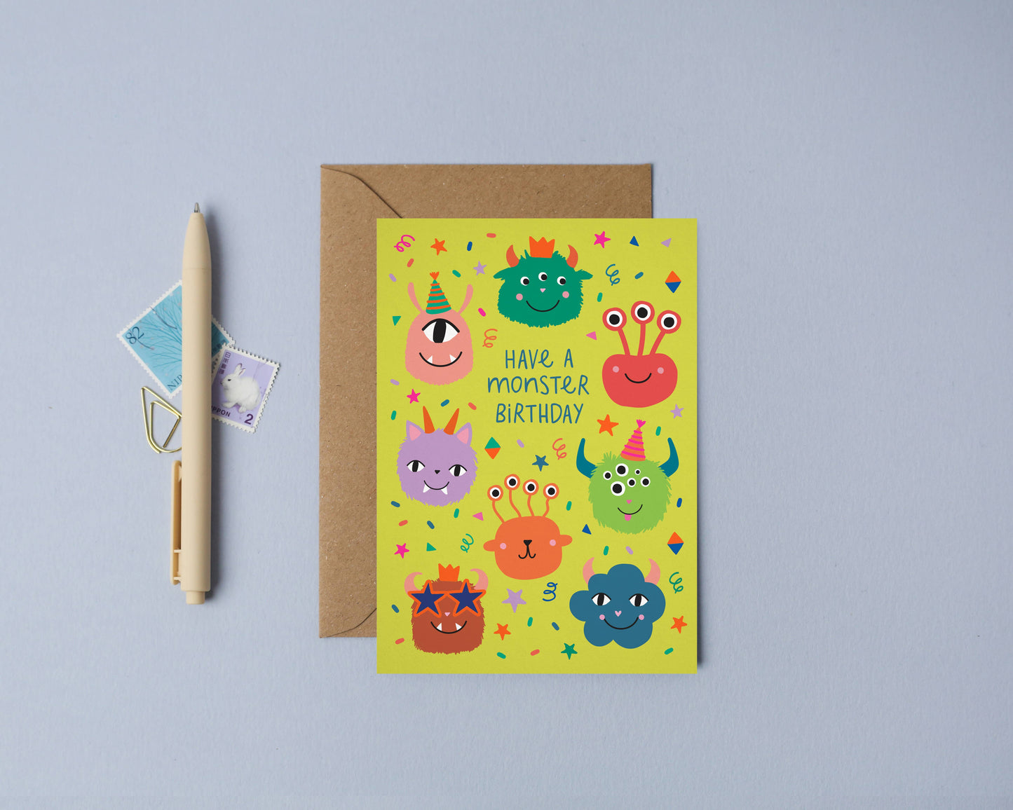 Party Monster Birthday Card 