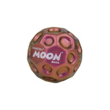 Waboba Metallic Moon outdoor ball in red, shiny metallic finish, designed for outdoor play and bouncing fun.