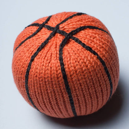 Organic Baby Toy - Basketball Rattle (Handmade): 2.5" diameter - Toy Polloi