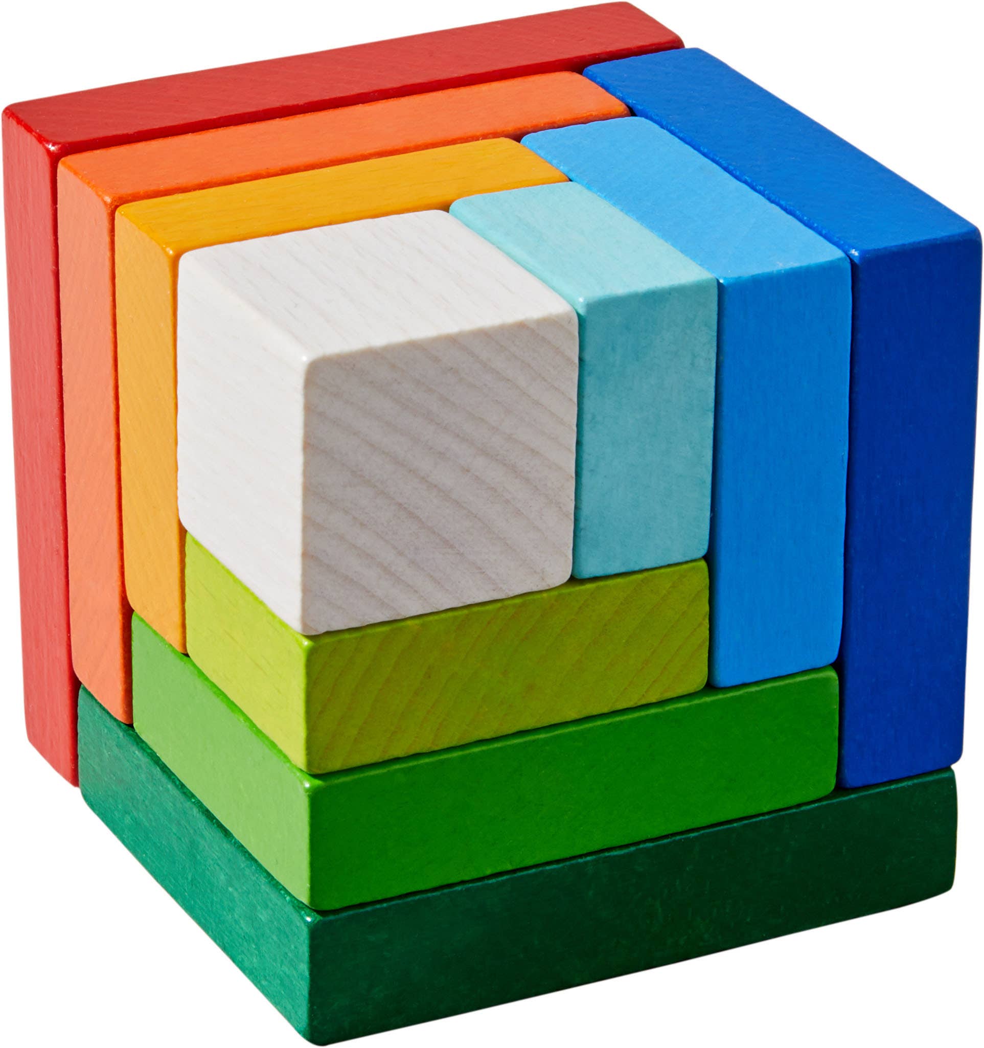 3D Arranging Game Rainbow Cube - Toy Polloi