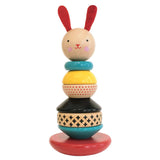 Colorful Wooden Rabbit Stacker Toy 