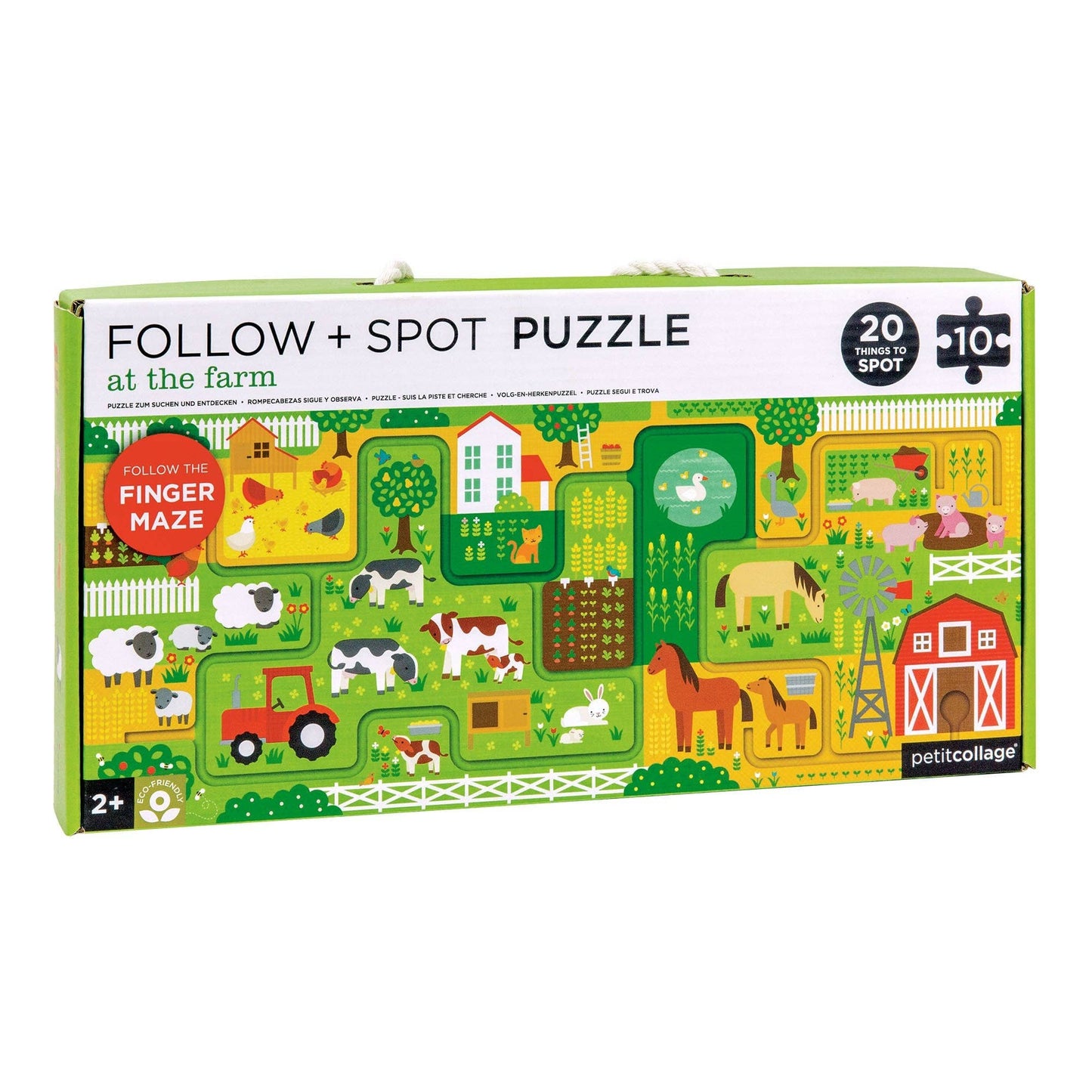 At the Farm Follow + Spot Puzzle - Toy Polloi