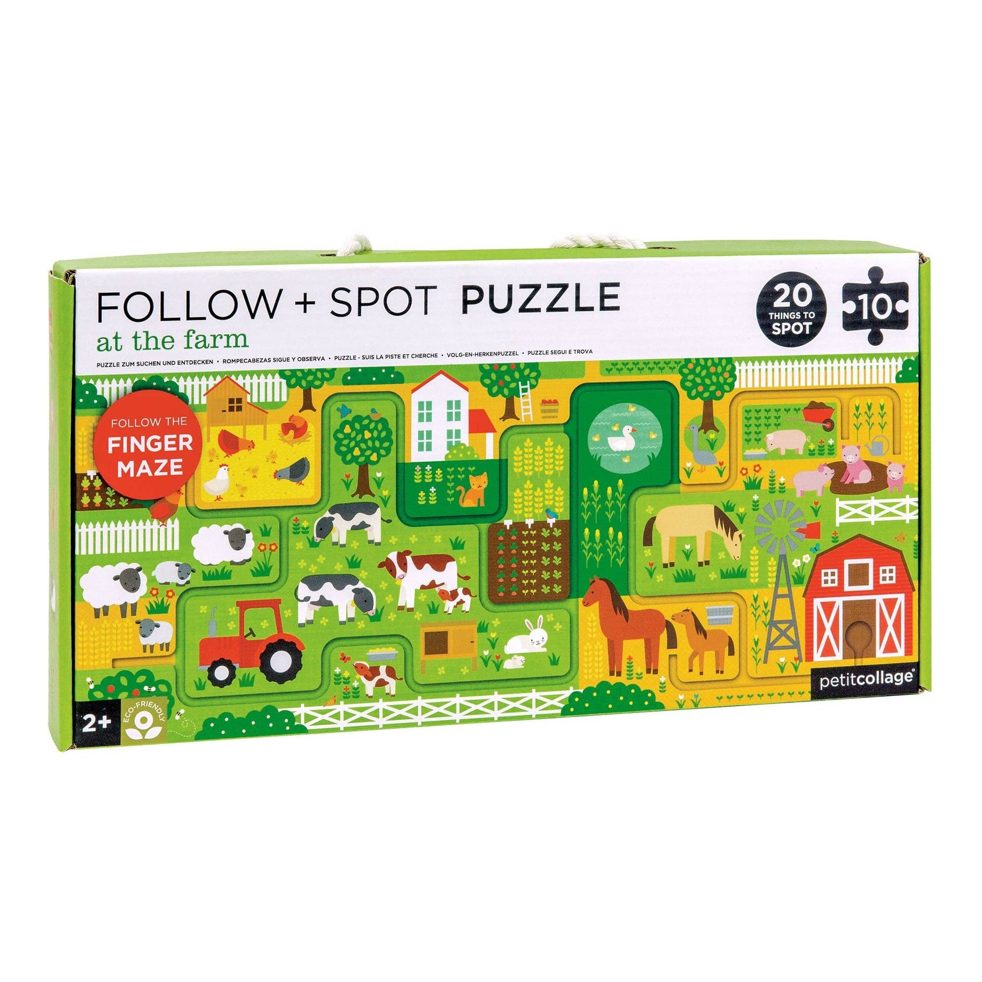 At the Farm Follow + Spot Puzzle - Toy Polloi