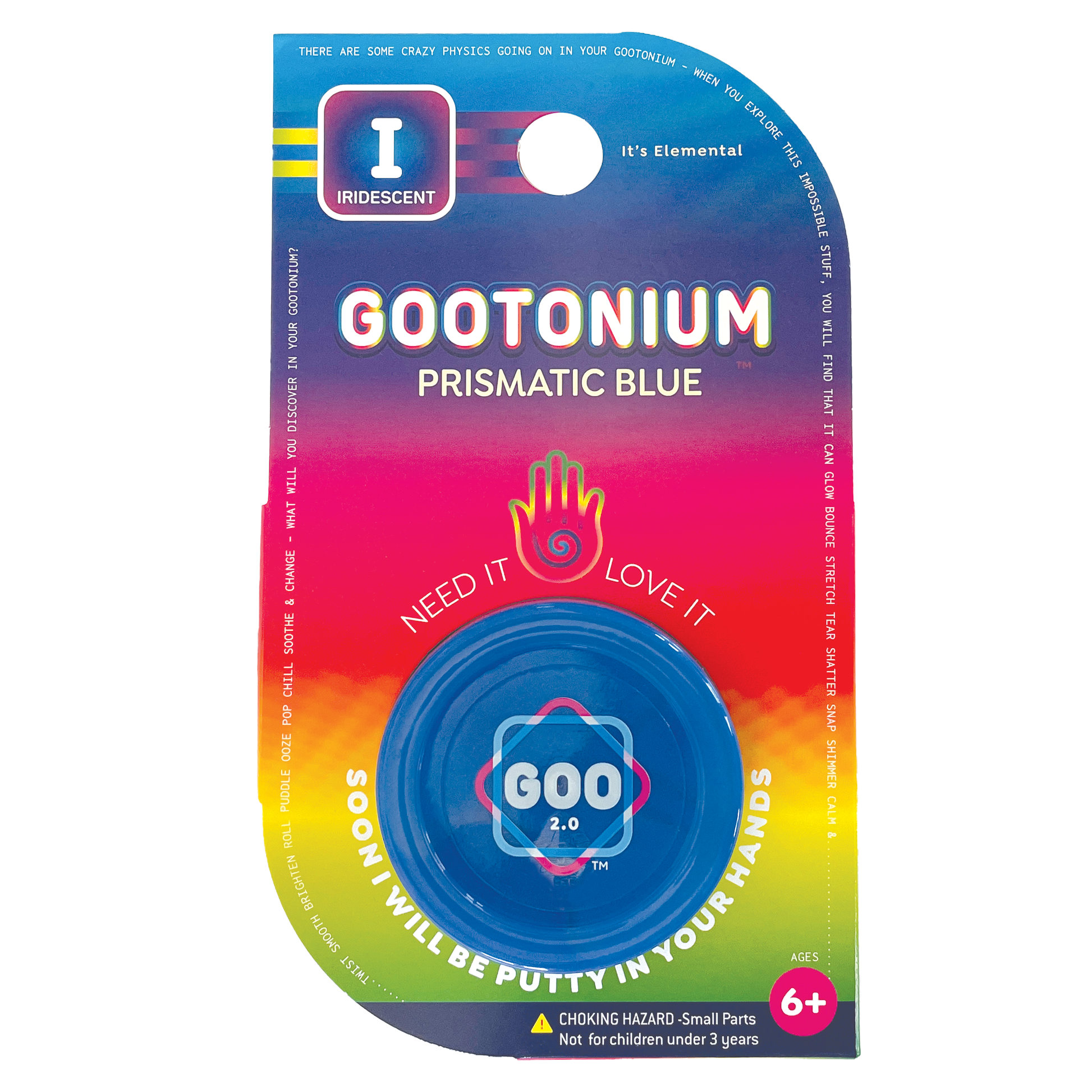 Gootonium: Iridescent Blue putty - Toy Polloi