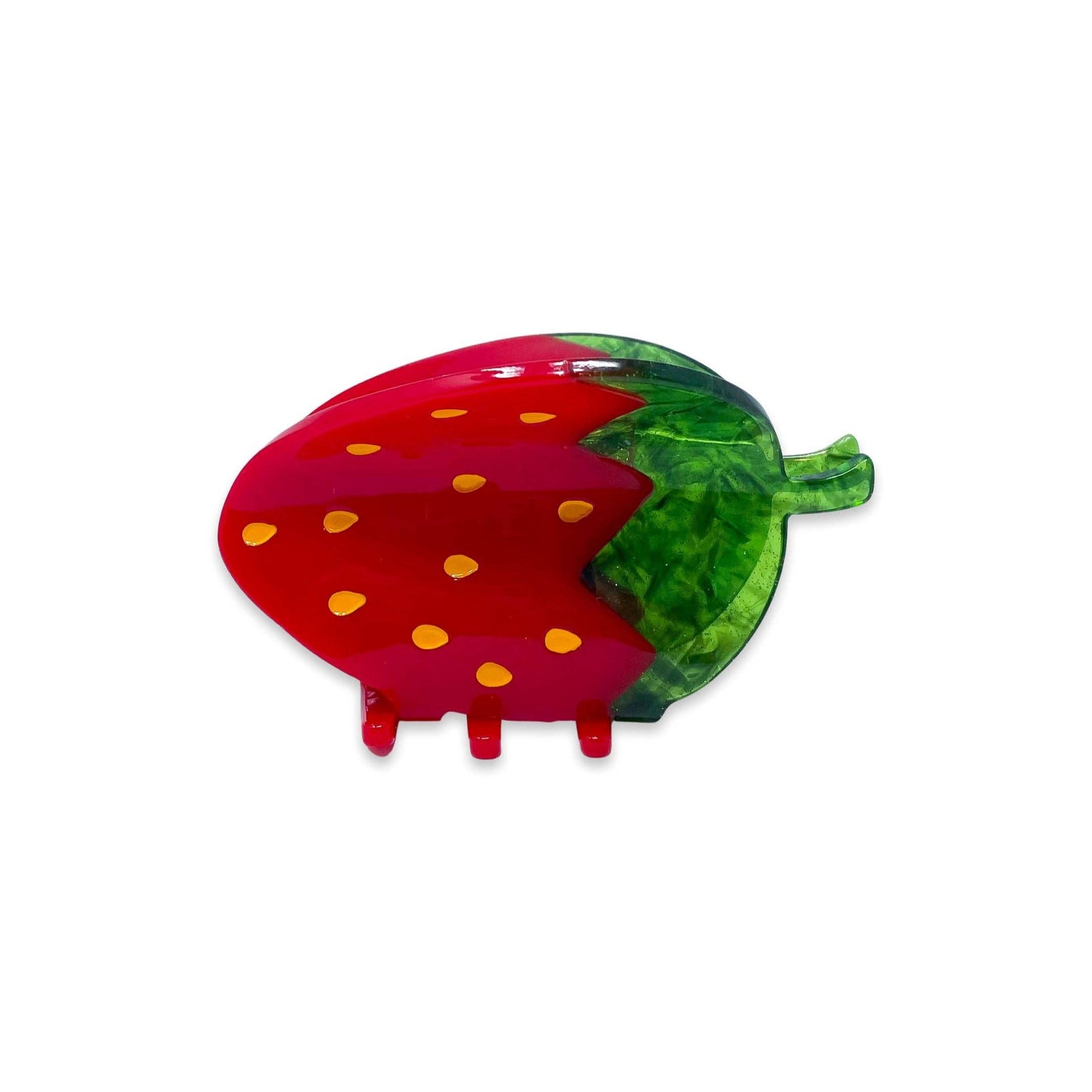 Midi Red Strawberry Hair Claw - Toy Polloi