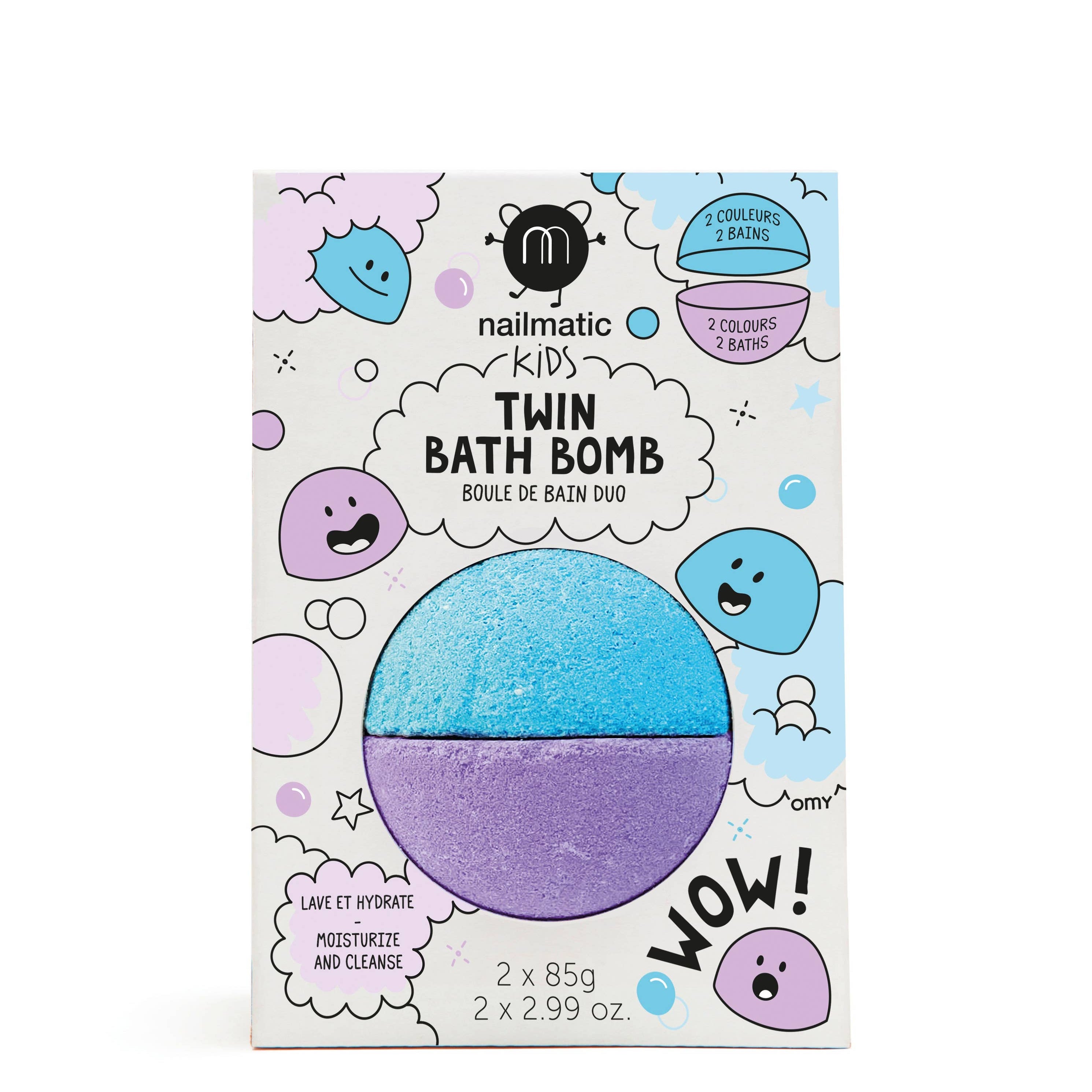 Twin bath bomb: Blue/Purple - Toy Polloi