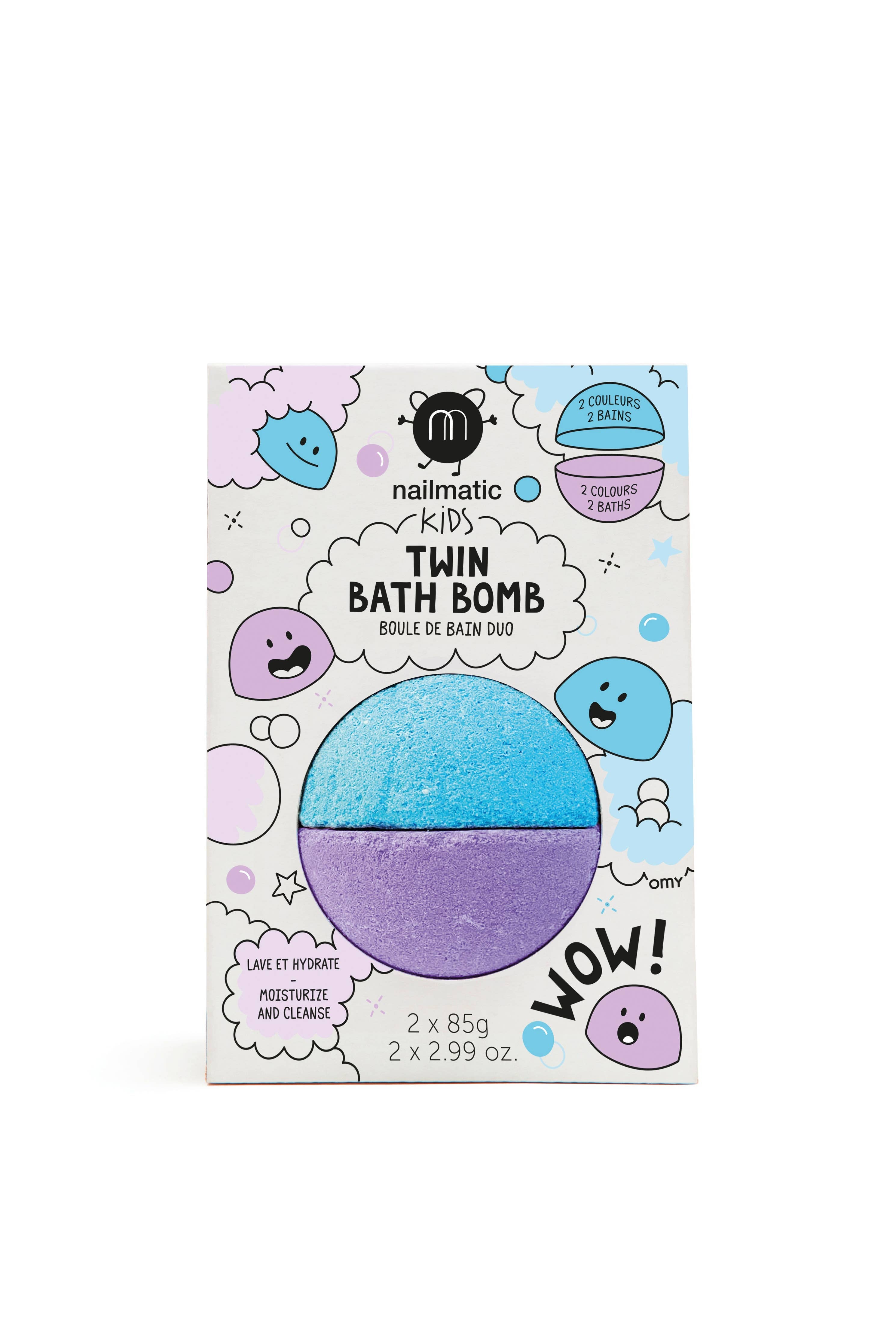 Twin bath bomb: Blue/Purple - Toy Polloi